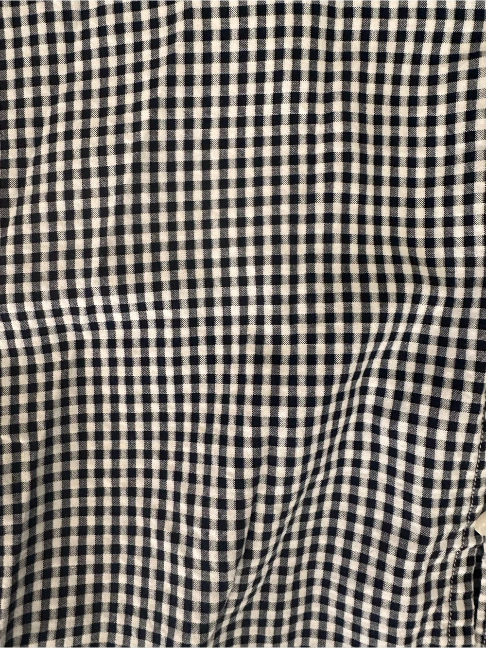 J. Crew Blue and White Slim Fit Gingham Short-Sleeve Button-Down Shirt